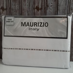 Maurizio 100% Cotton King Sheet Set